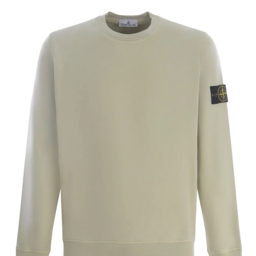 Stone Island Men's Beige Crewneck Sweater